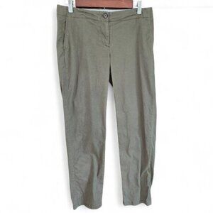 J.Jill Live-In Chino Pants Pale Olive Green Womens 4 Petite